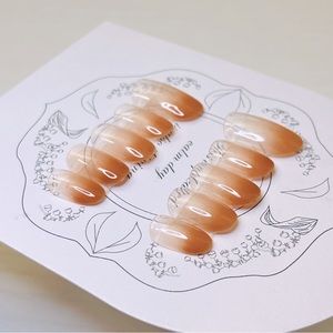 Pink French nail handmade gel nail, fake nails, acrylic press on nail